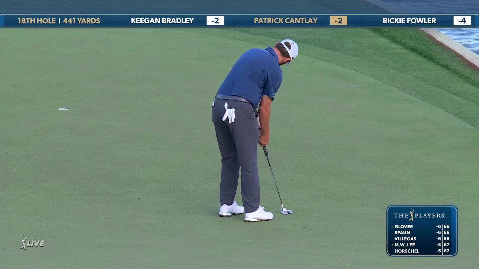 Patrick Cantlay | Round 1 | 18th hole | Shot 3 | 2025 THE PLAYERS