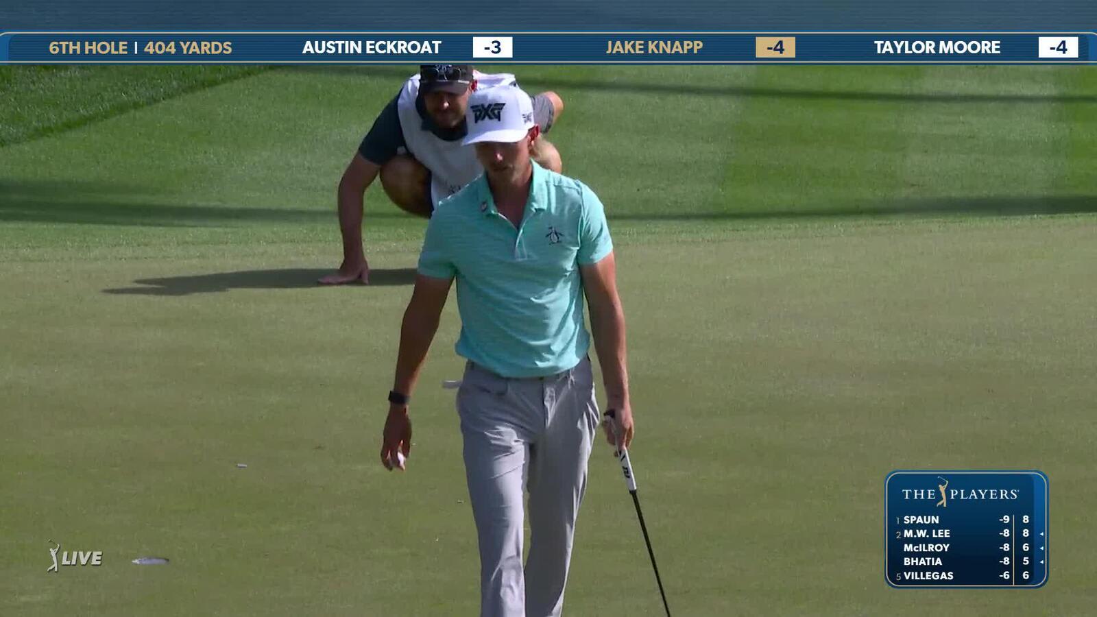 Jake Knapp | Round 2 | 6th hole | Shot 4 | 2025 THE PLAYERS