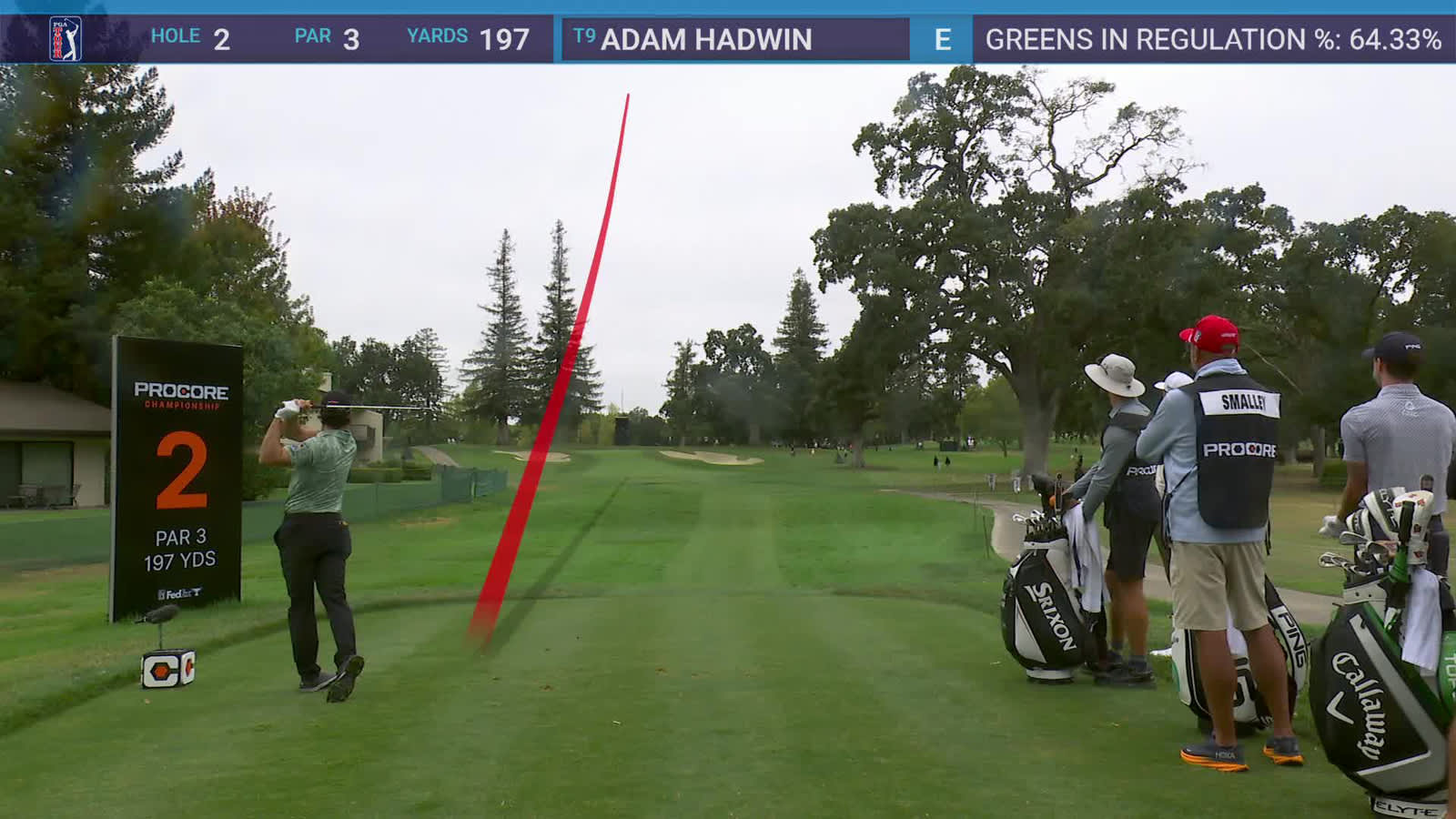 Adam Hadwin | Round 1 | 2nd hole | Shot 1 | 2025 Procore
