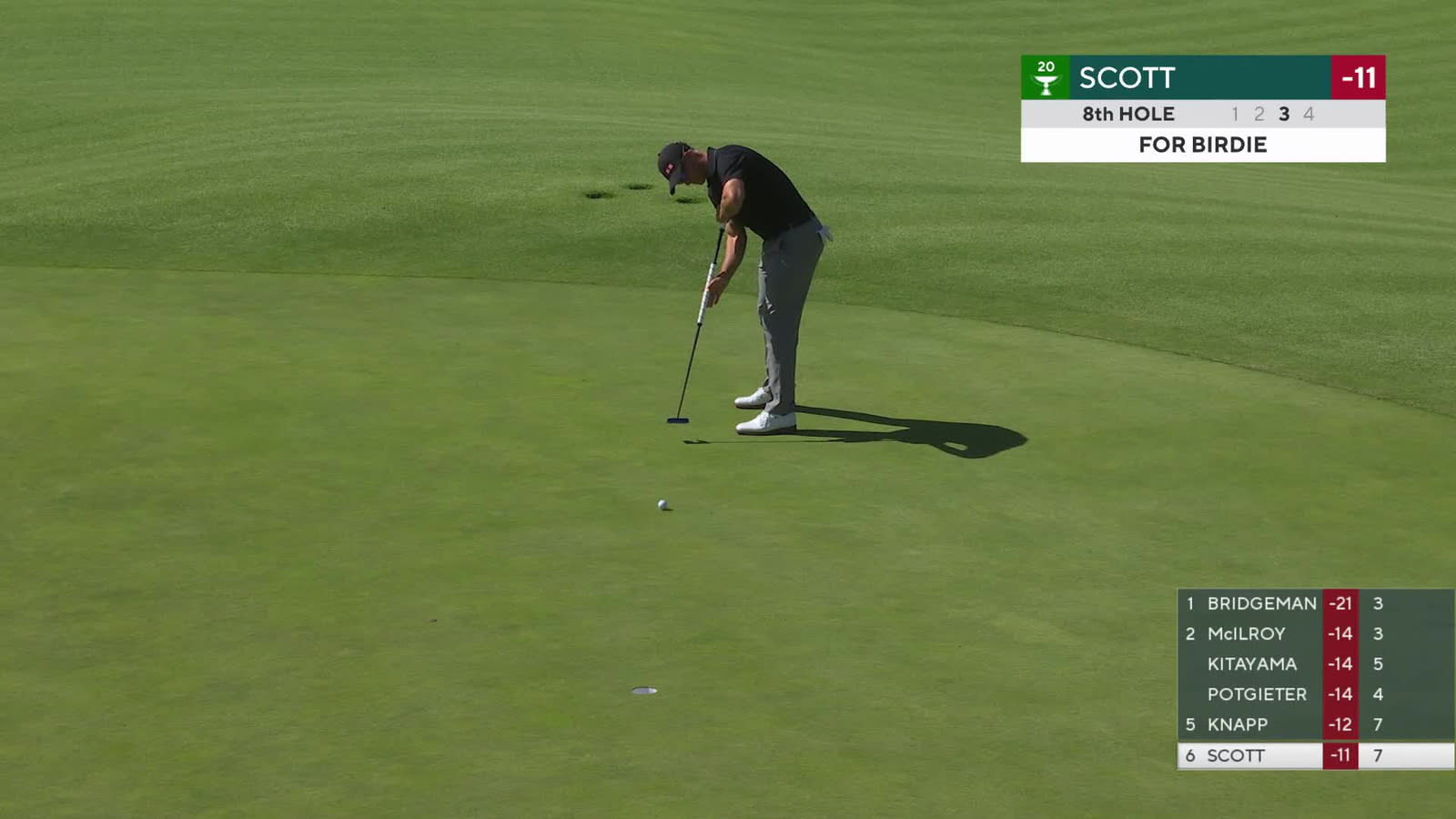 Adam Scott | Round 4 | 8th hole | Shot 4 | 2026 The Genesis