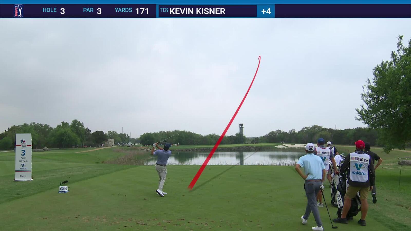 Kevin Kisner | Round 2 | 3rd hole | Shot 1 | 2025 Valero