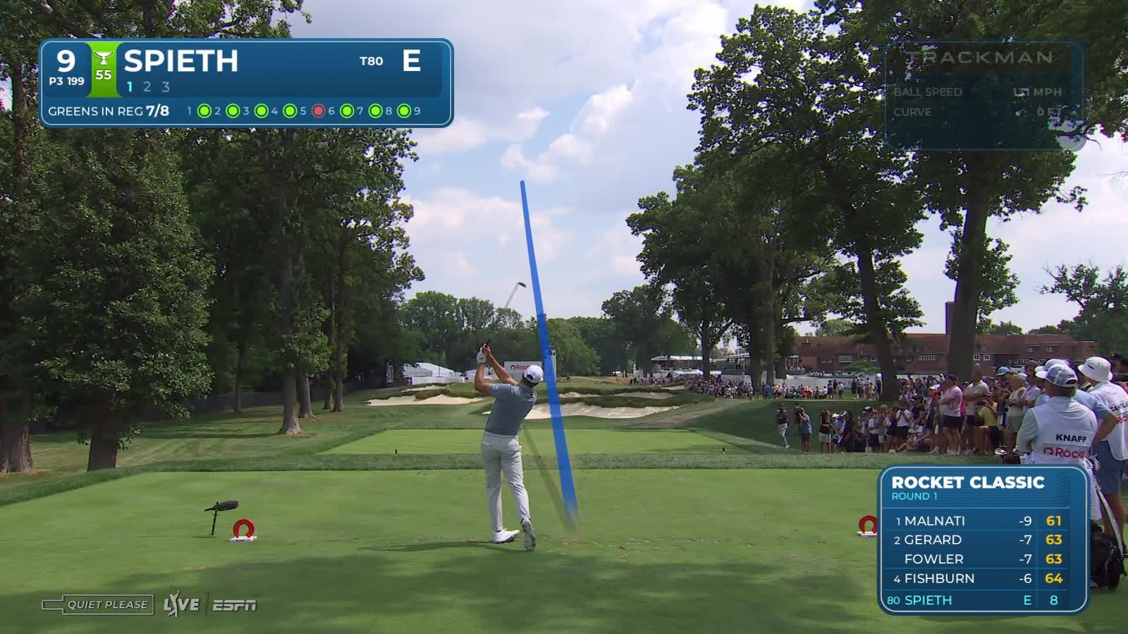 Jordan Spieth | Round 1 | 9th hole | Shot 1 | 2026 Rocket Classic