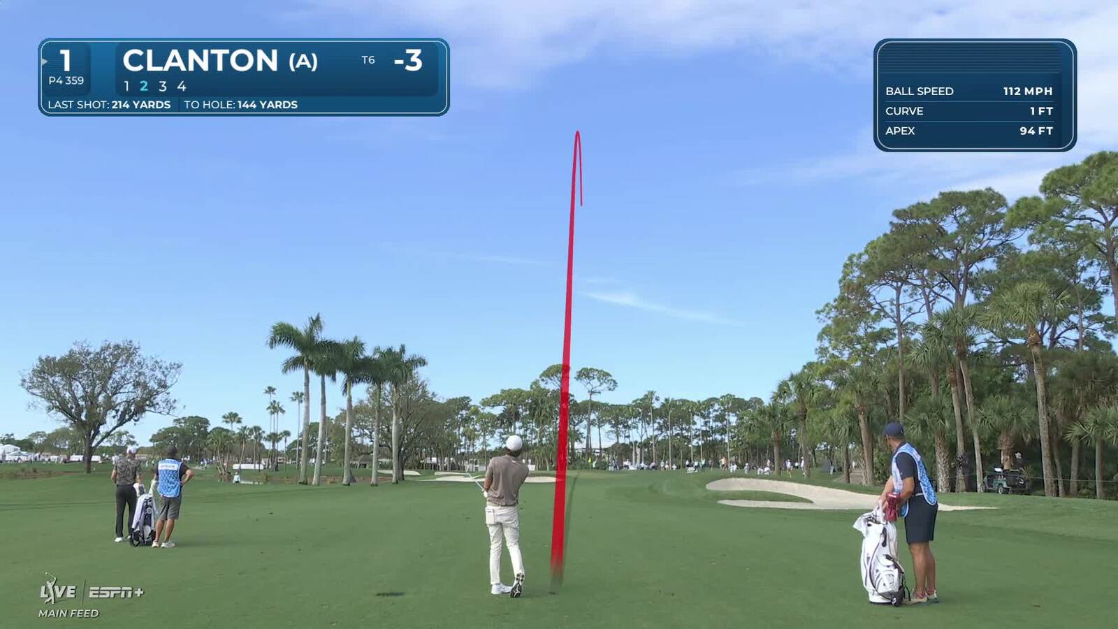 Luke Clanton | Round 1 | 1st hole | Shot 2 | 2025 Cognizant Classic