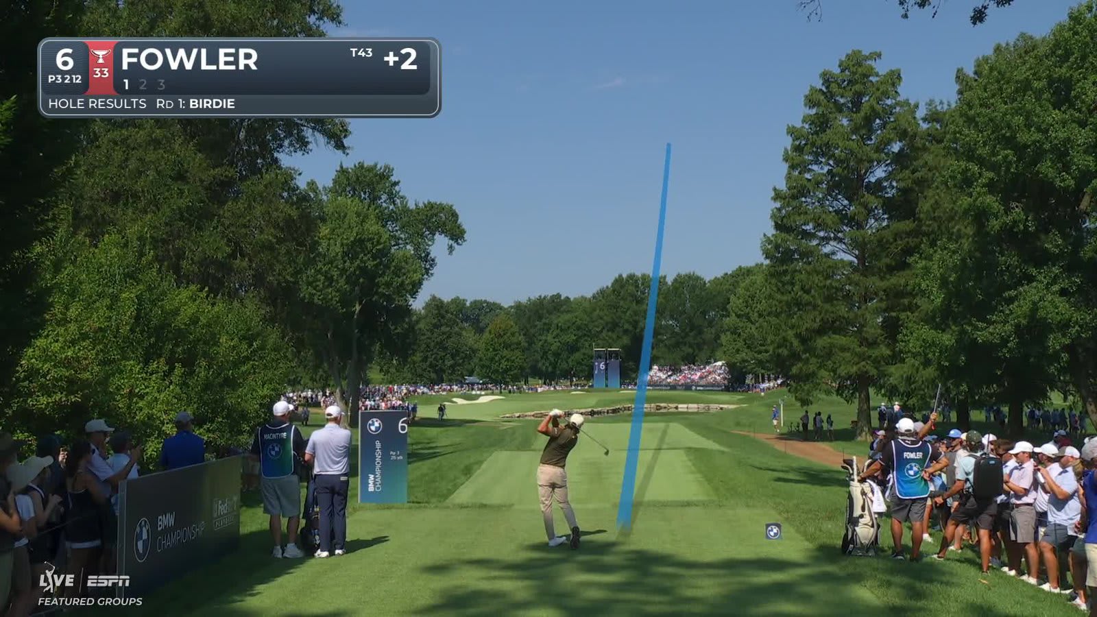 Rickie Fowler | Round 2 | 6th hole | Shot 1 | 2026 BMW Championship
