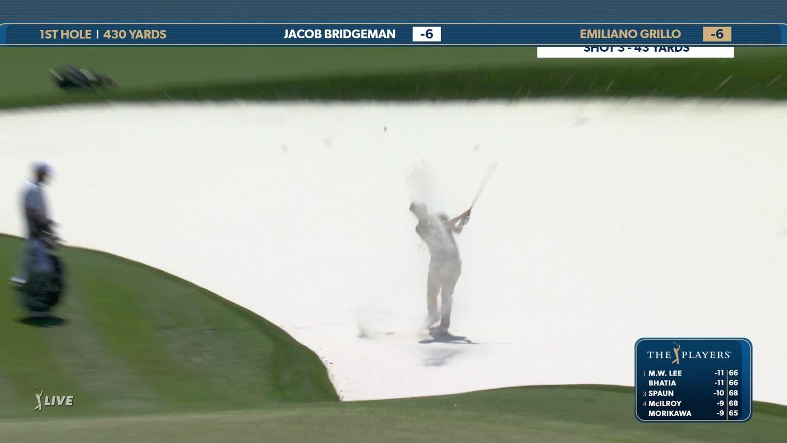 Emiliano Grillo | Round 3 | 1st hole | Shot 3 | 2025 THE PLAYERS