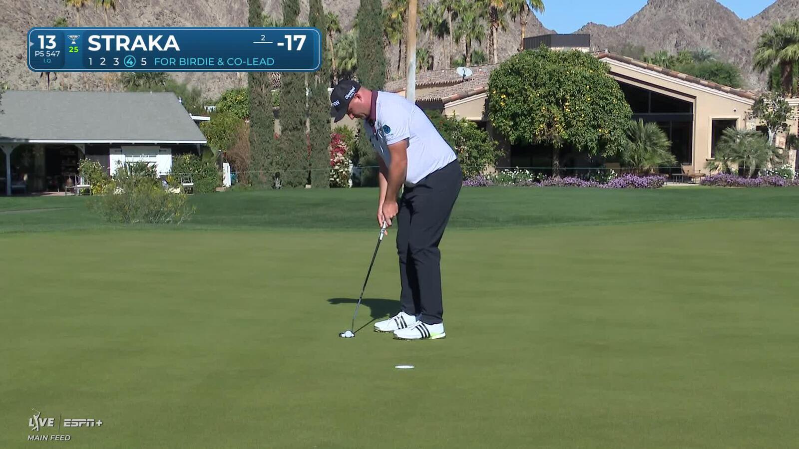 Sepp Straka | Round 3 | 13th hole | Shot 4 | 2025 The American Express