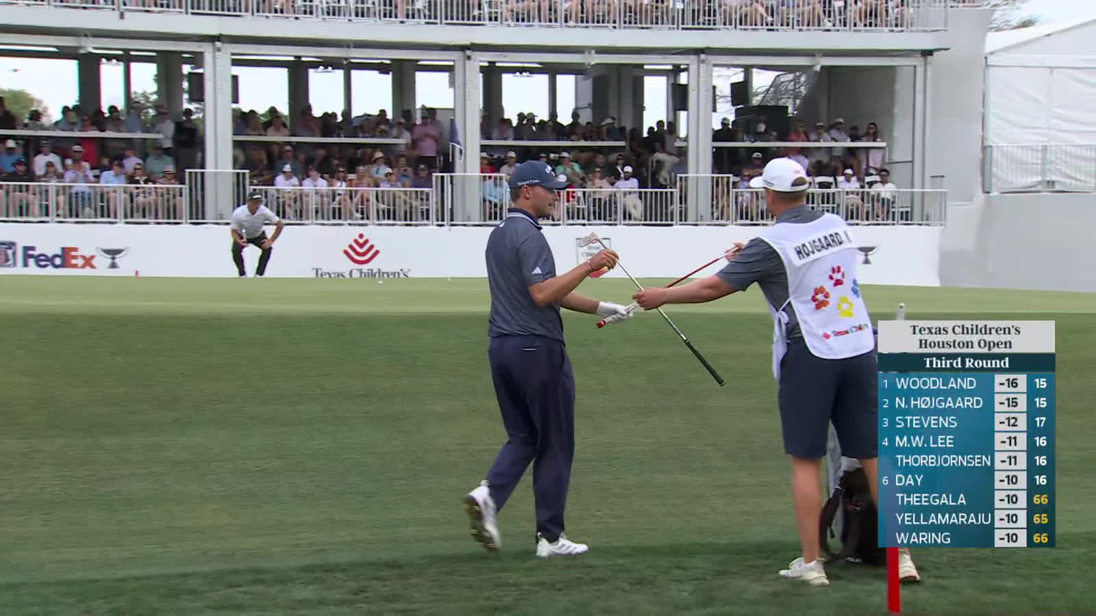 Nicolai Højgaard | Round 3 | 16th hole | Shot 3 | 2026 Texas Children's
