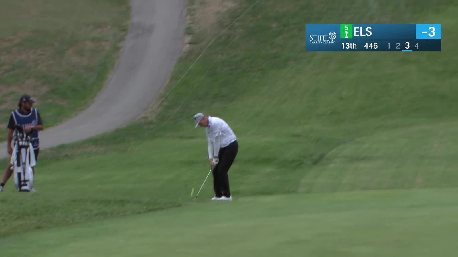 Ernie Els | Round 1 | 13th hole | Shot 3 | 2025 Stifel