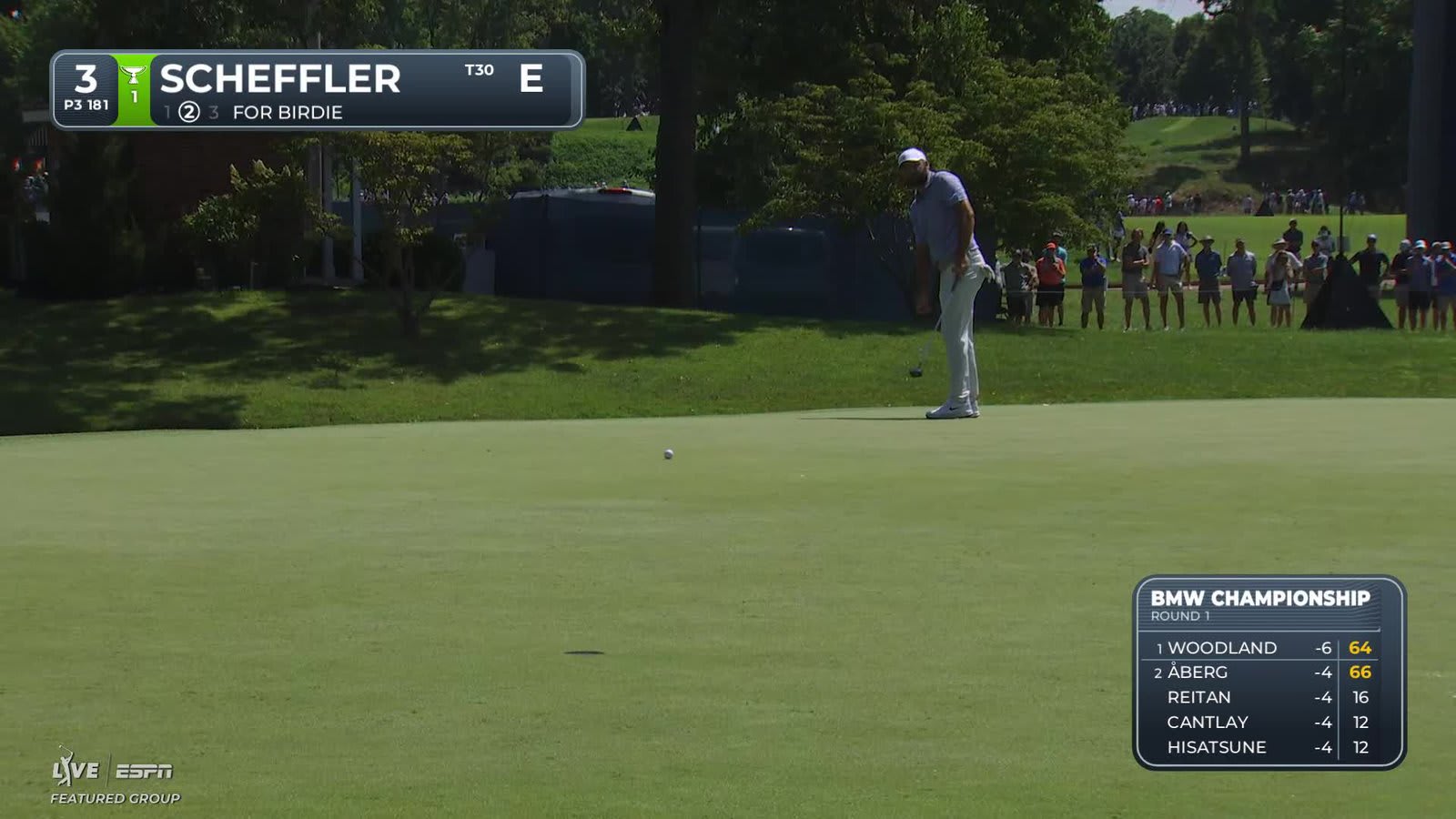Scottie Scheffler | Round 1 | 3rd hole | Shot 2 | 2026 BMW Championship