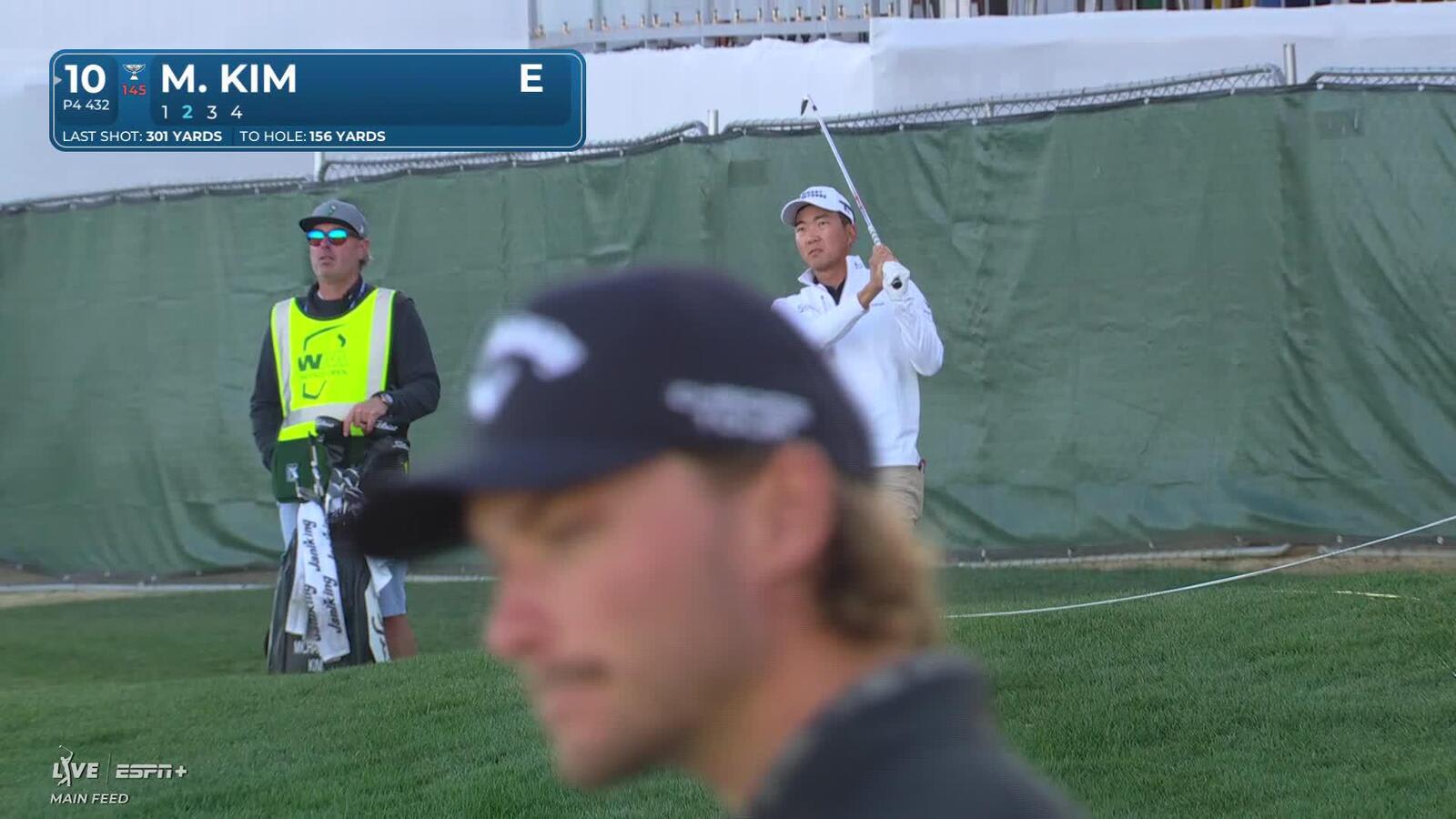 Michael Kim | Round 1 | 10th hole | Shot 2 | 2025 WM Phoenix Open