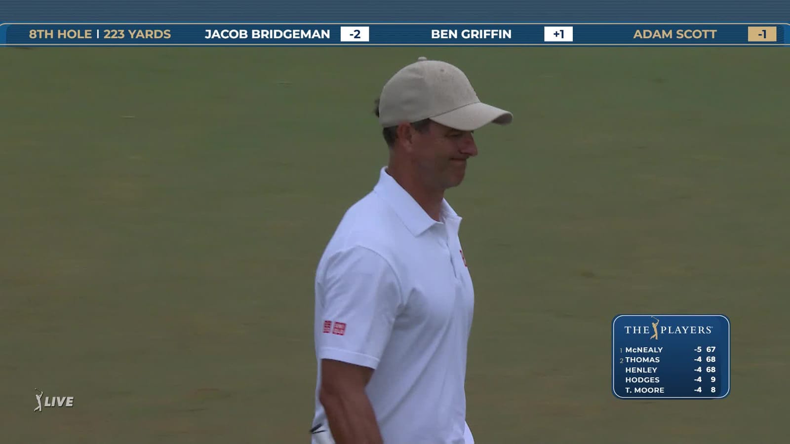 Adam Scott | Round 1 | 8th hole | Shot 3 | 2026 THE PLAYERS