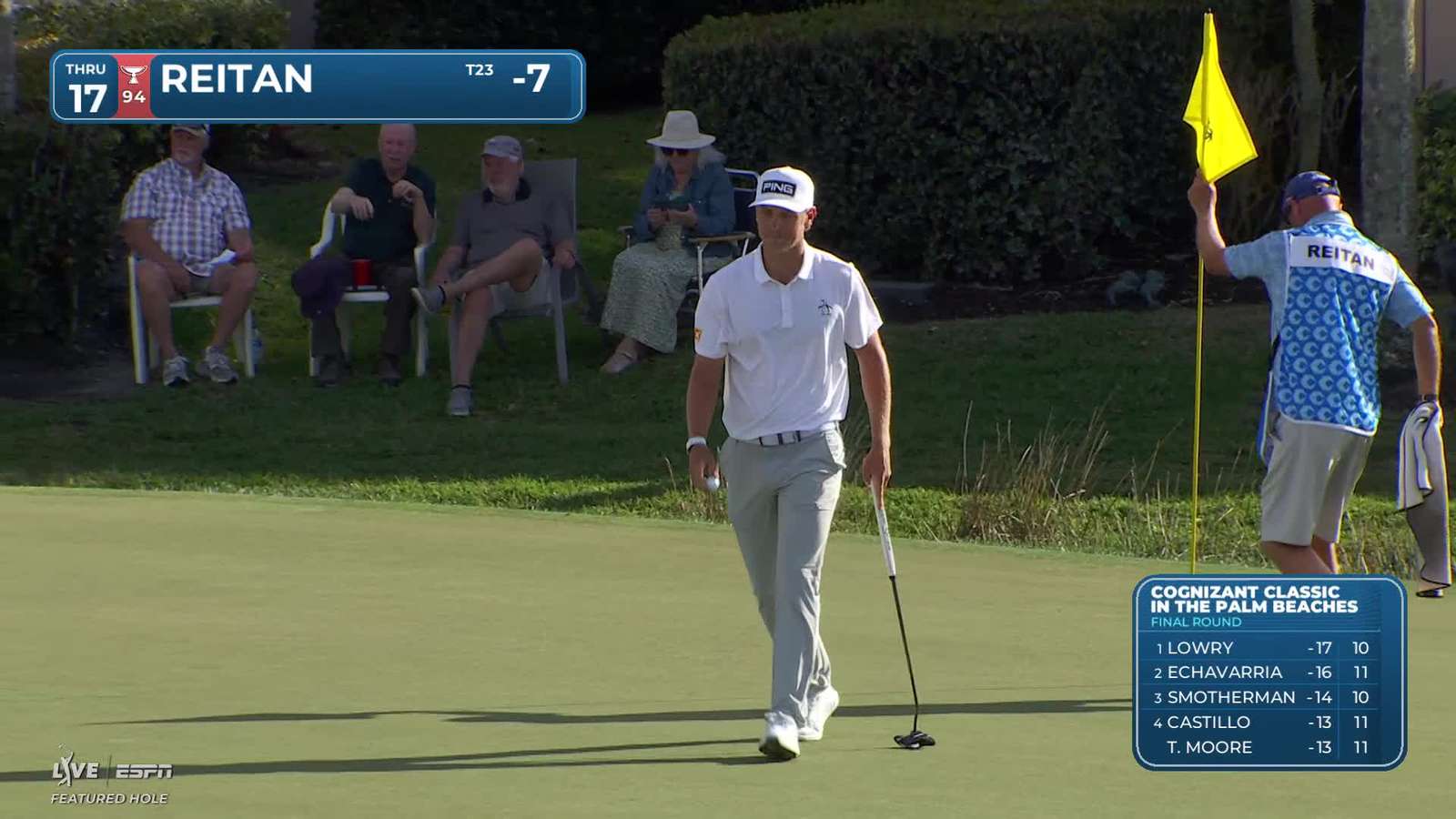 Kristoffer Reitan | Round 4 | 17th hole | Shot 2 | 2026 Cognizant Classic