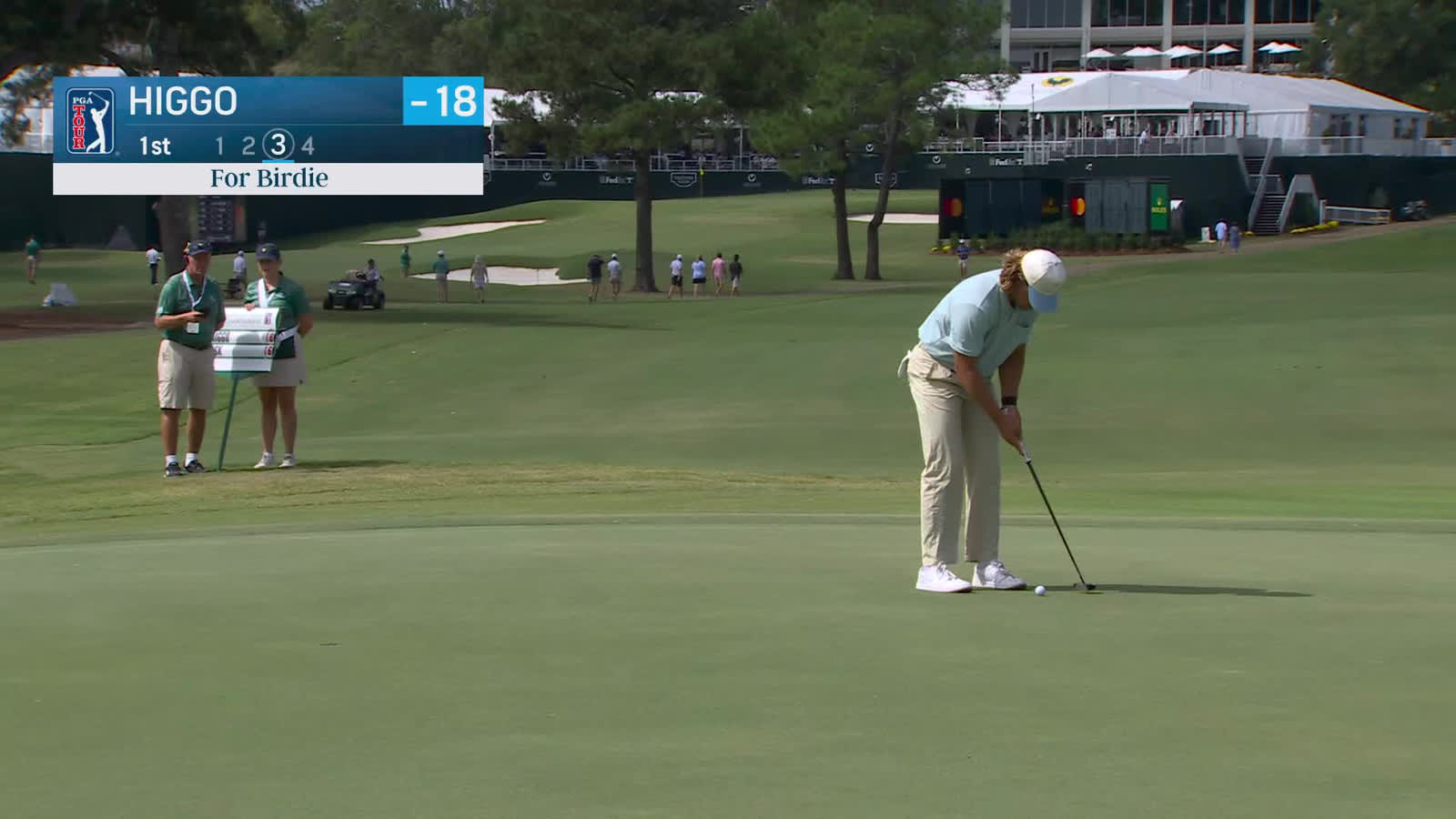 Garrick Higgo | Round 4 | 1st hole | Shot 3 | 2025 Sanderson Farms