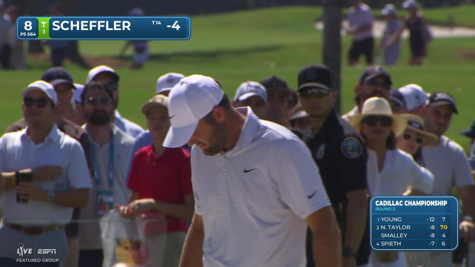 Scottie Scheffler | Round 2 | 8th hole | Shot 3 | 2026 Cadillac
