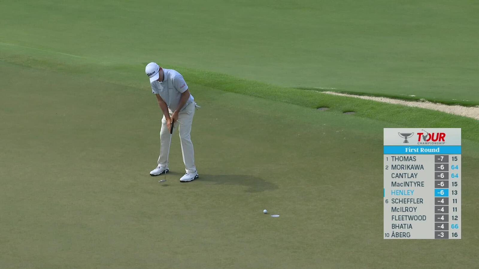 Russell Henley | Round 1 | 14th hole | Shot 4 | 2025 TOUR Championship