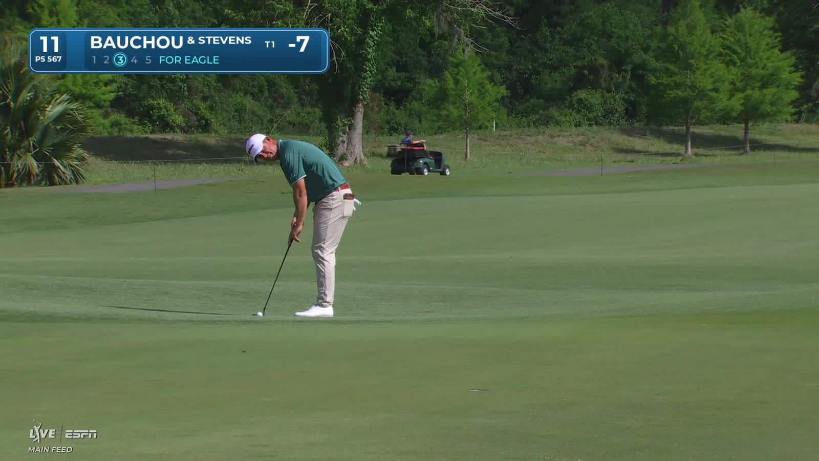 Zach Bauchou | Round 1 | 11th hole | Shot 3 | 2026 Zurich Classic