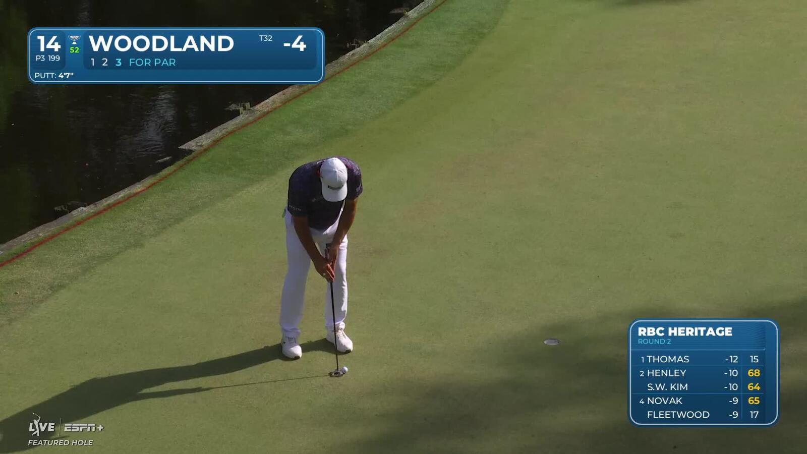 Gary Woodland | Round 2 | 14th hole | Shot 3 | 2025 RBC Heritage