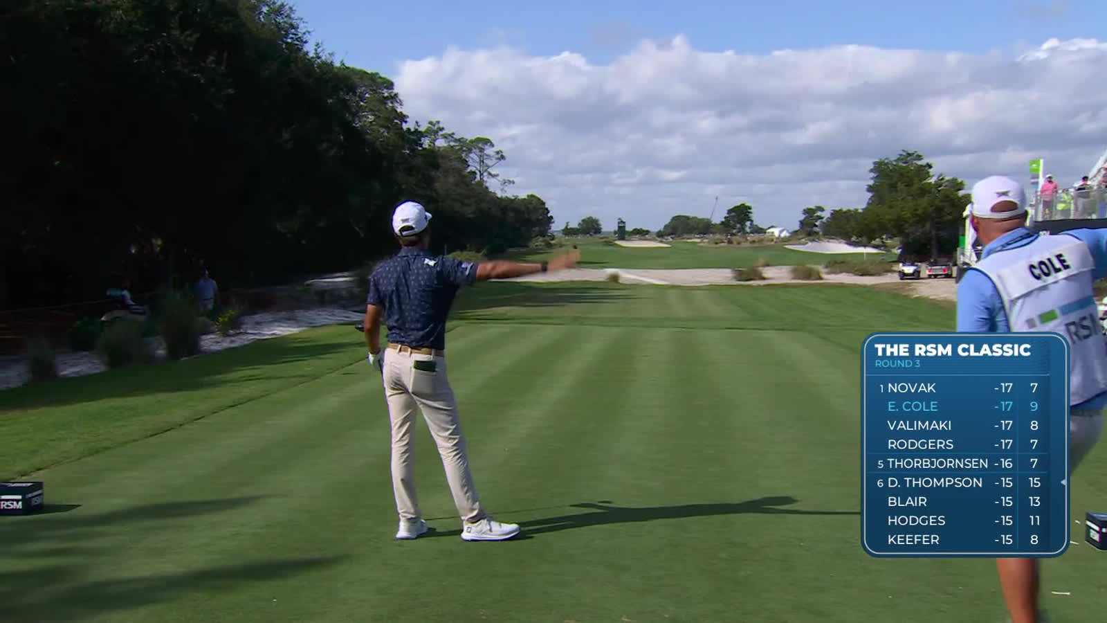 Eric Cole | Round 3 | 10th hole | Shot 1 | 2025 The RSM Classic