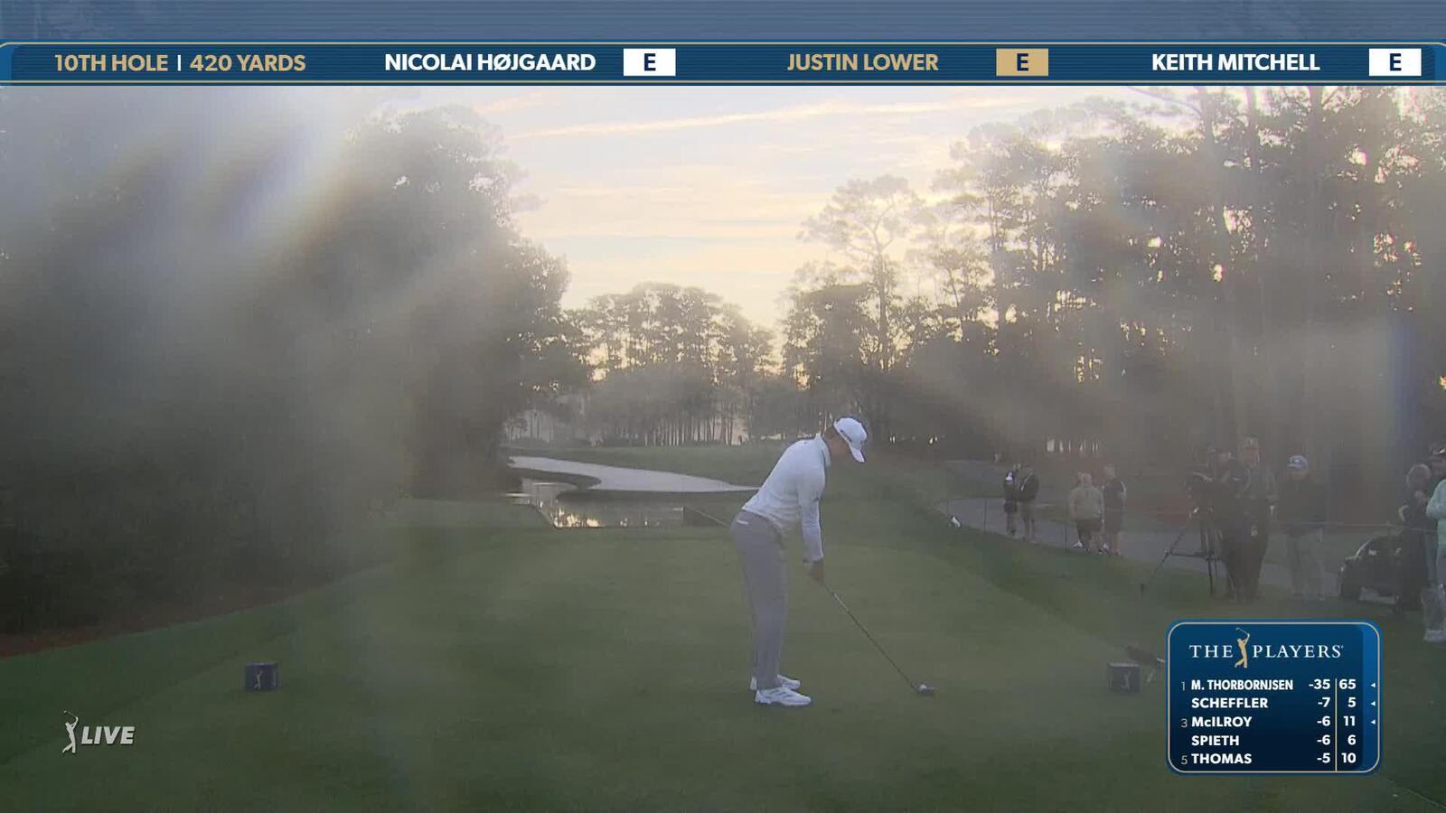 Nicolai Hojgaard | Round 1 | 10th hole | Shot 1 | 2025 THE PLAYERS