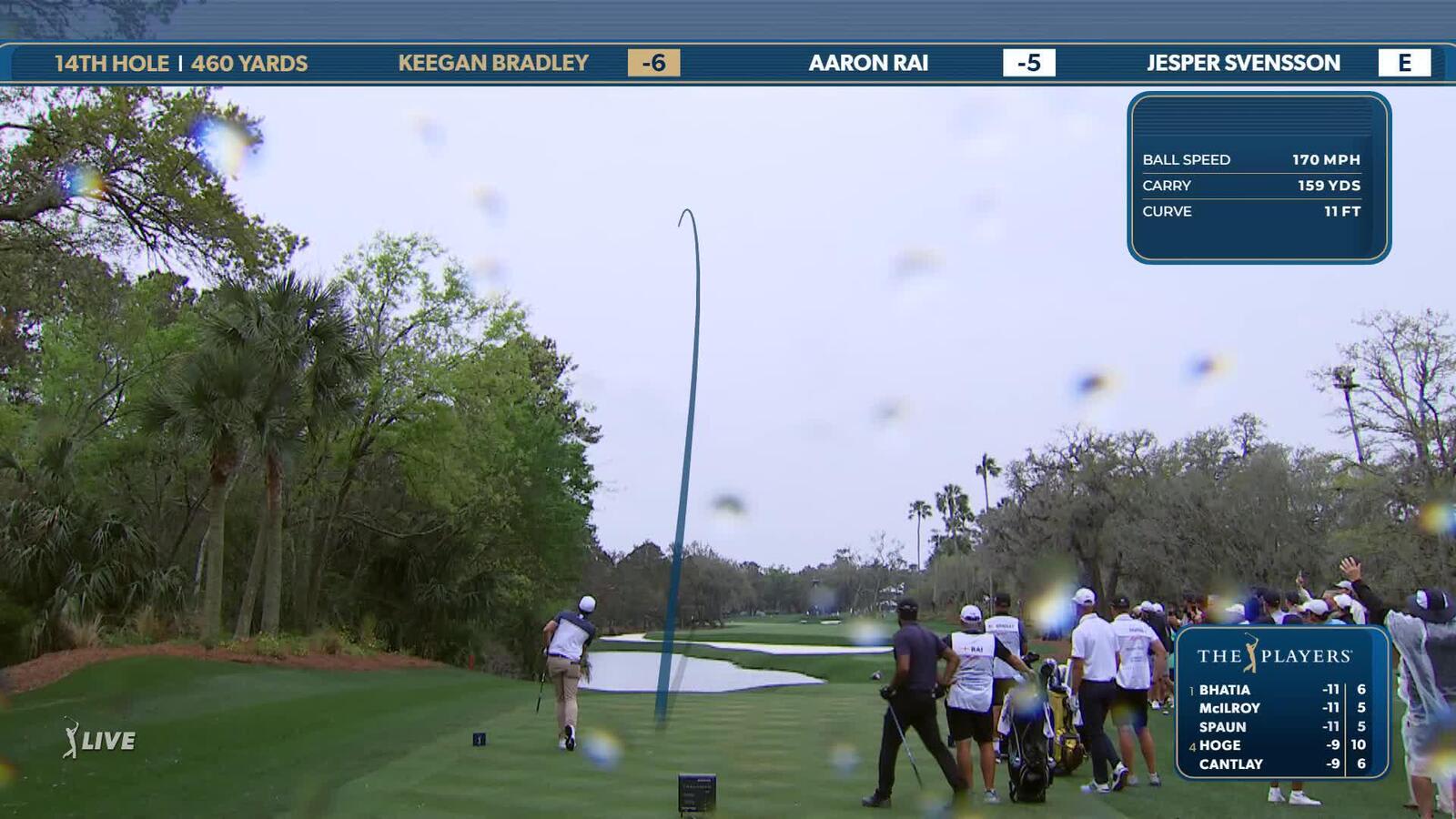 Keegan Bradley | Round 4 | 14th hole | Shot 1 | 2025 THE PLAYERS