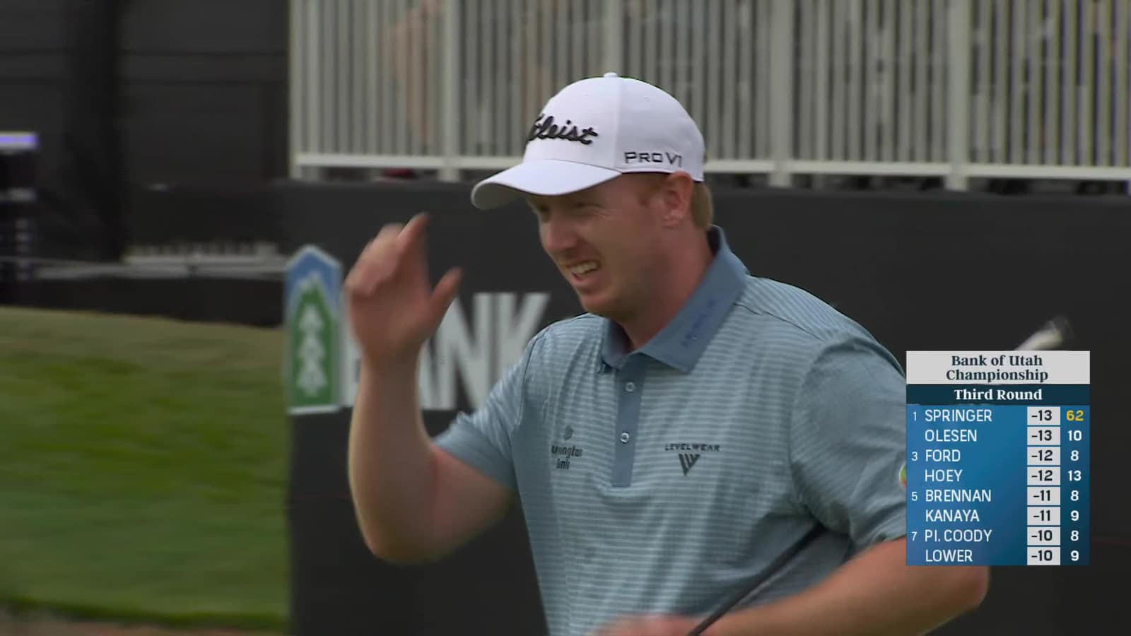 Hayden Springer | Round 3 | 18th hole | Shot 5 | 2025 Bank of Utah