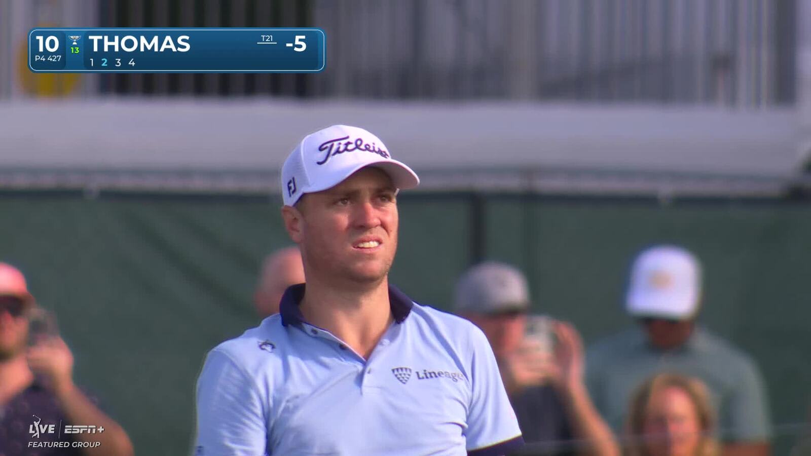 Justin Thomas | Round 2 | 10th hole | Shot 2 | 2025 WM Phoenix Open