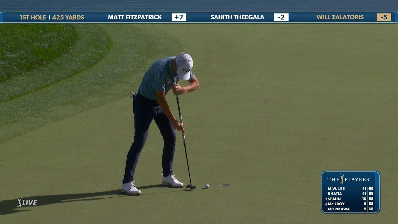 Will Zalatoris | Round 2 | 1st hole | Shot 4 | 2025 THE PLAYERS