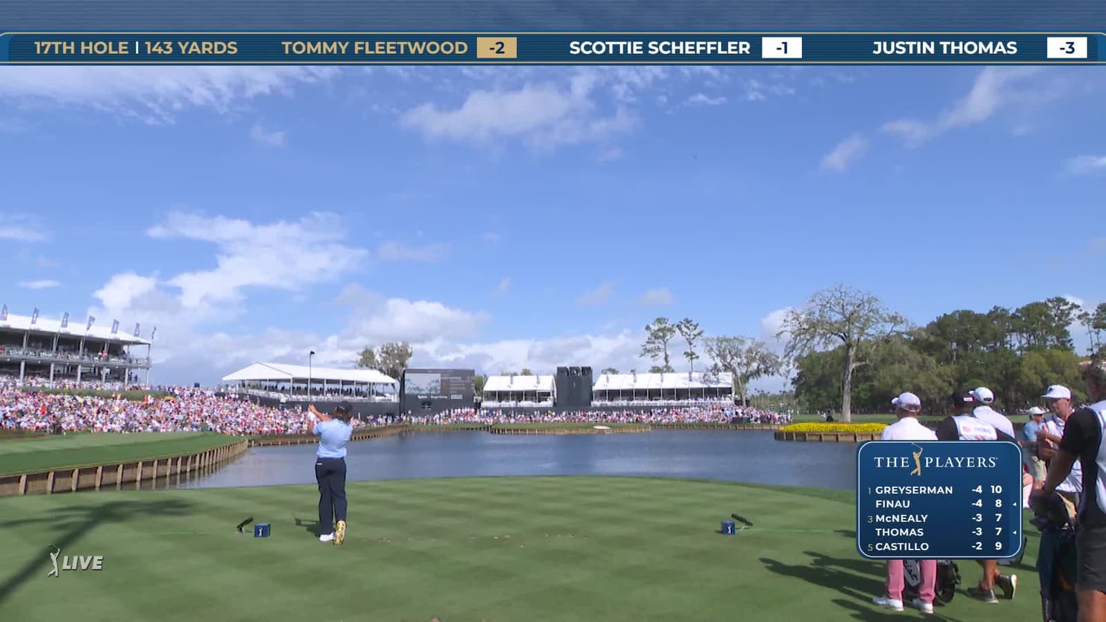 Tommy Fleetwood | Round 1 | 17th hole | Shot 1 | 2026 THE PLAYERS