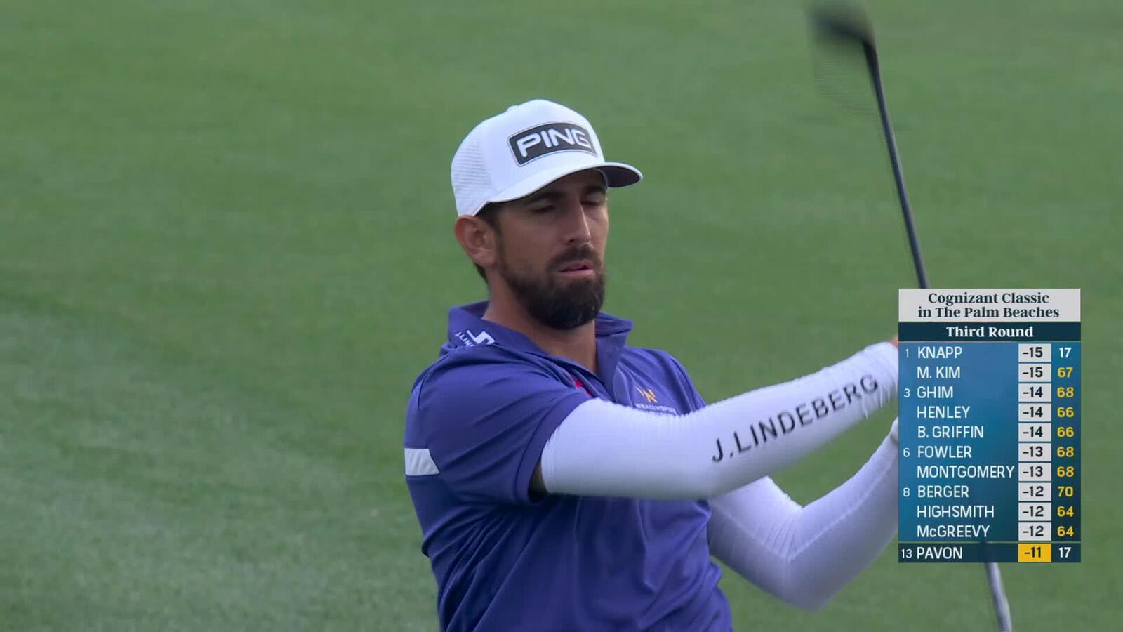 Matthieu Pavon | Round 3 | 18th hole | Shot 2 | 2025 Cognizant Classic