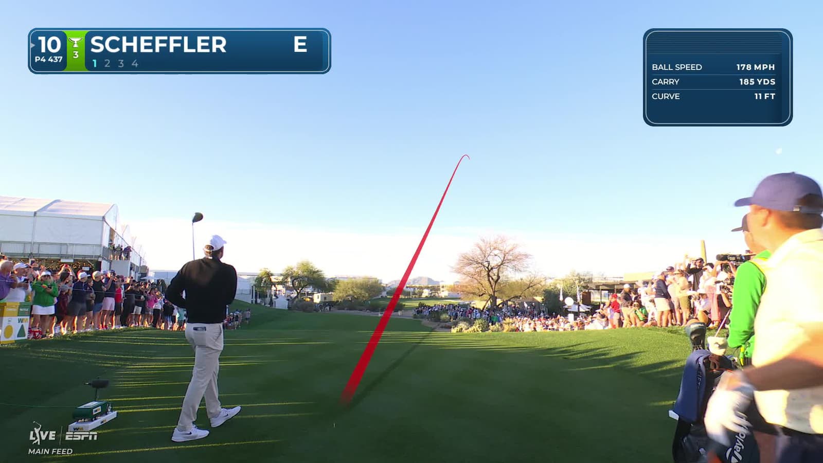 Scottie Scheffler | Round 1 | 10th hole | Shot 1 | 2026 WM Phoenix Open