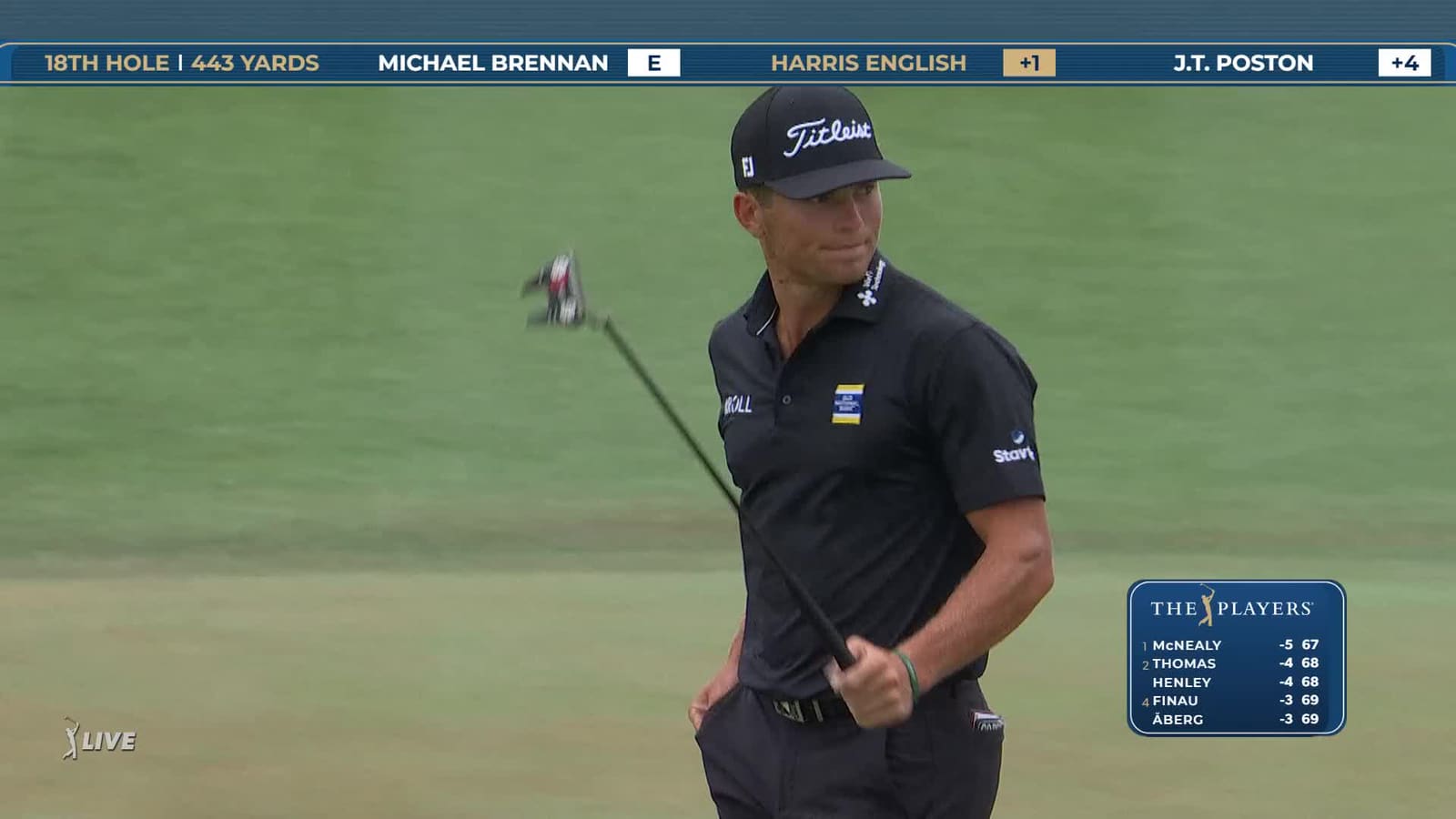 Michael Brennan | Round 1 | 18th hole | Shot 4 | 2026 THE PLAYERS