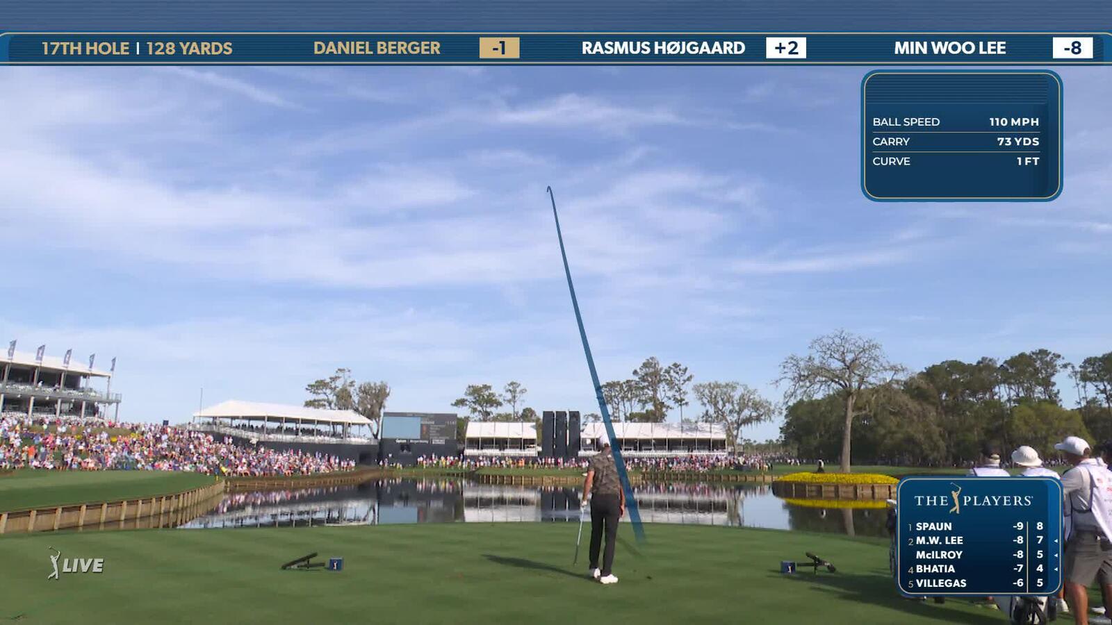 Daniel Berger | Round 2 | 17th hole | Shot 1 | 2025 THE PLAYERS