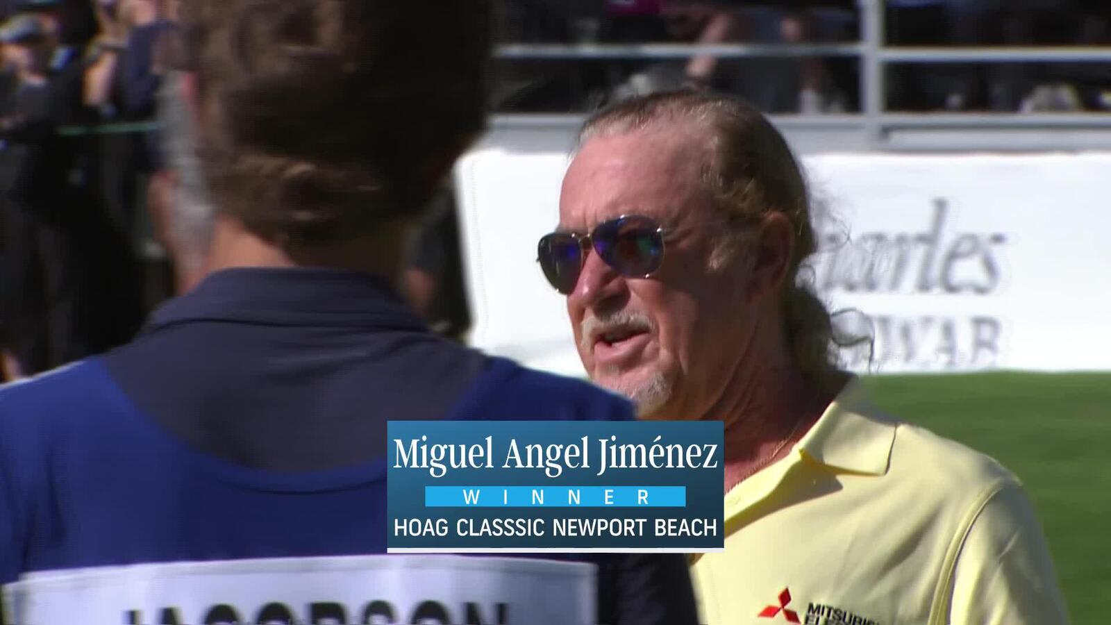 Miguel Angel Jiménez | Round 3 | 18th hole | Shot 4 | 2025 Hoag Classic