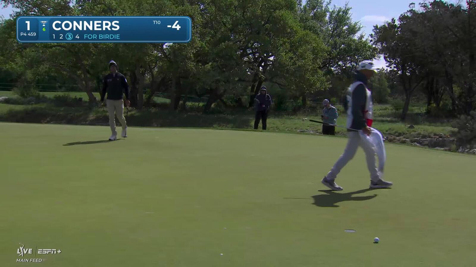 Corey Conners | Round 4 | 1st hole | Shot 3 | 2025 Valero