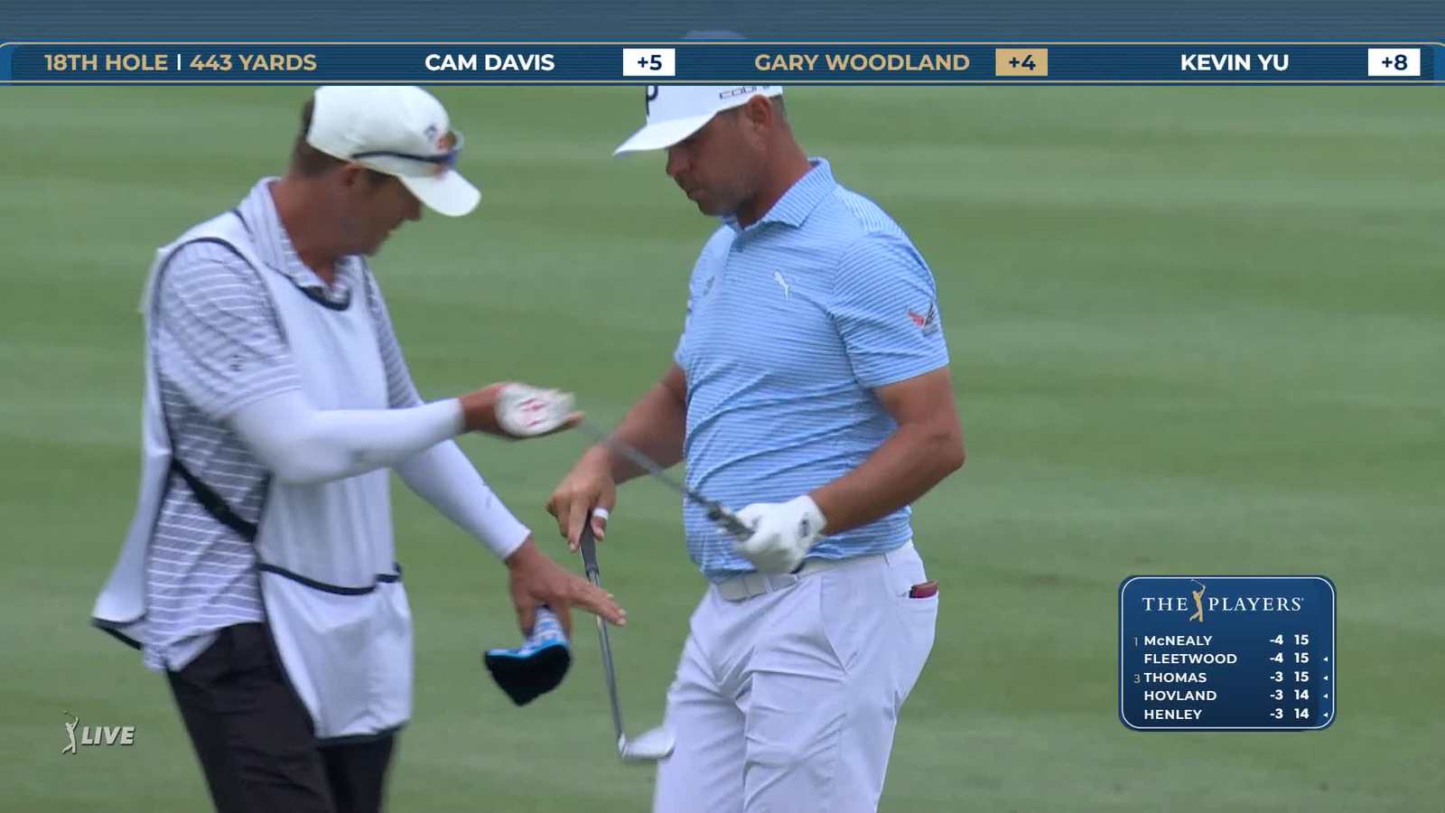 Gary Woodland | Round 1 | 18th hole | Shot 2 | 2026 THE PLAYERS