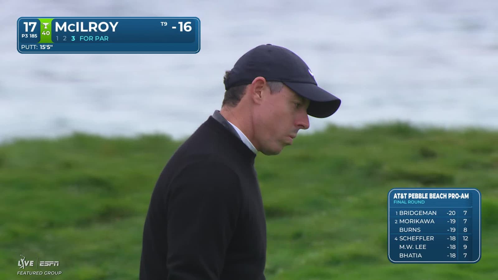 Rory McIlroy | Round 4 | 17th hole | Shot 3 | 2026 AT&T Pebble Beach