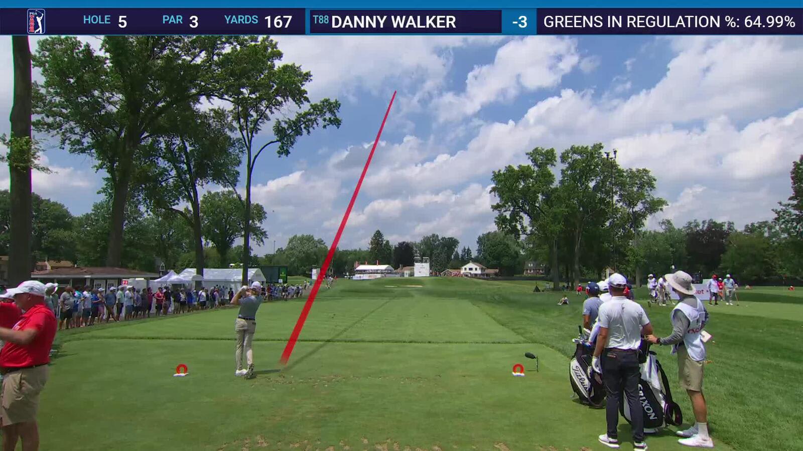 Danny Walker | Round 2 | 5th hole | Shot 1 | 2025 Rocket Classic