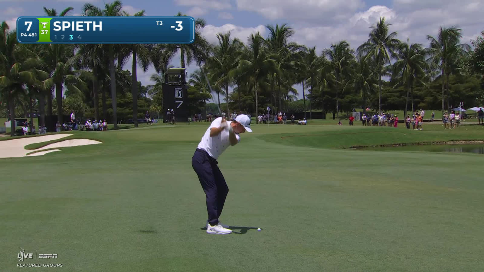 Jordan Spieth | Round 1 | 7th hole | Shot 3 | 2026 Cadillac