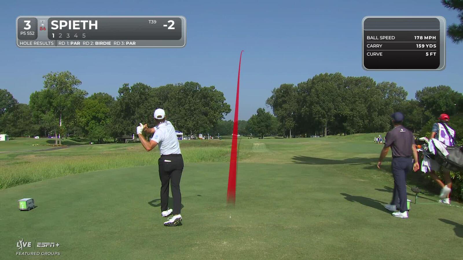 Jordan Spieth | Round 4 | 3rd hole | Shot 1 | 2025 FedEx St. Jude