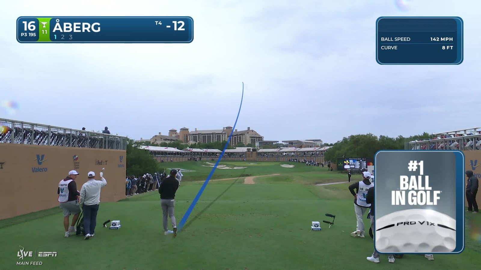 Ludvig Åberg | Round 3 | 16th hole | Shot 1 | 2026 Valero