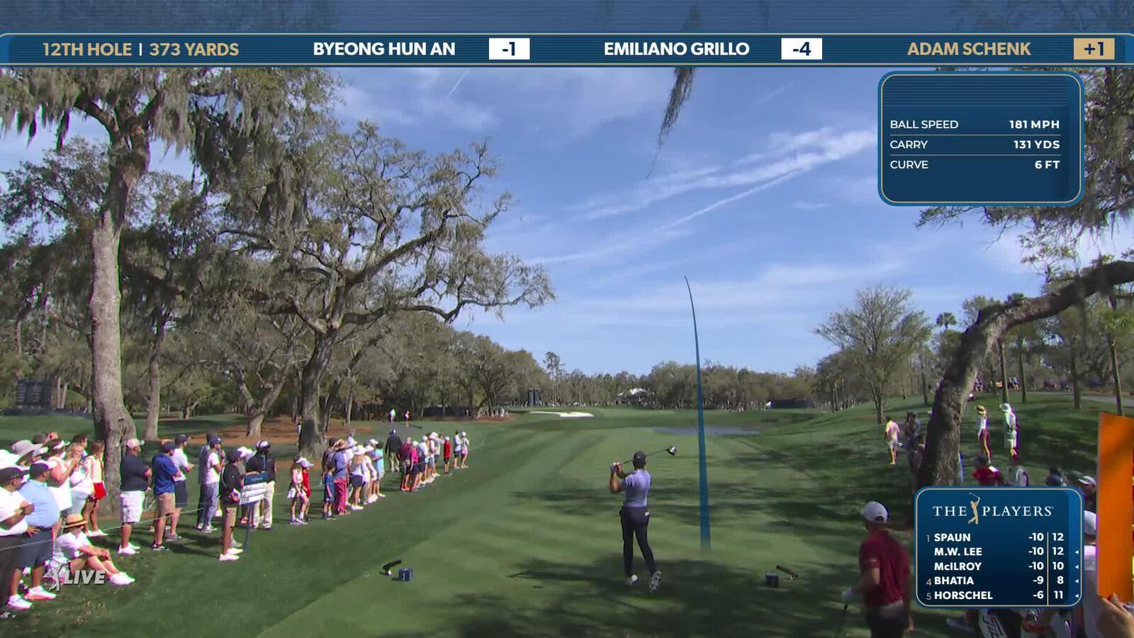Adam Schenk | Round 2 | 12th hole | Shot 1 | 2025 THE PLAYERS