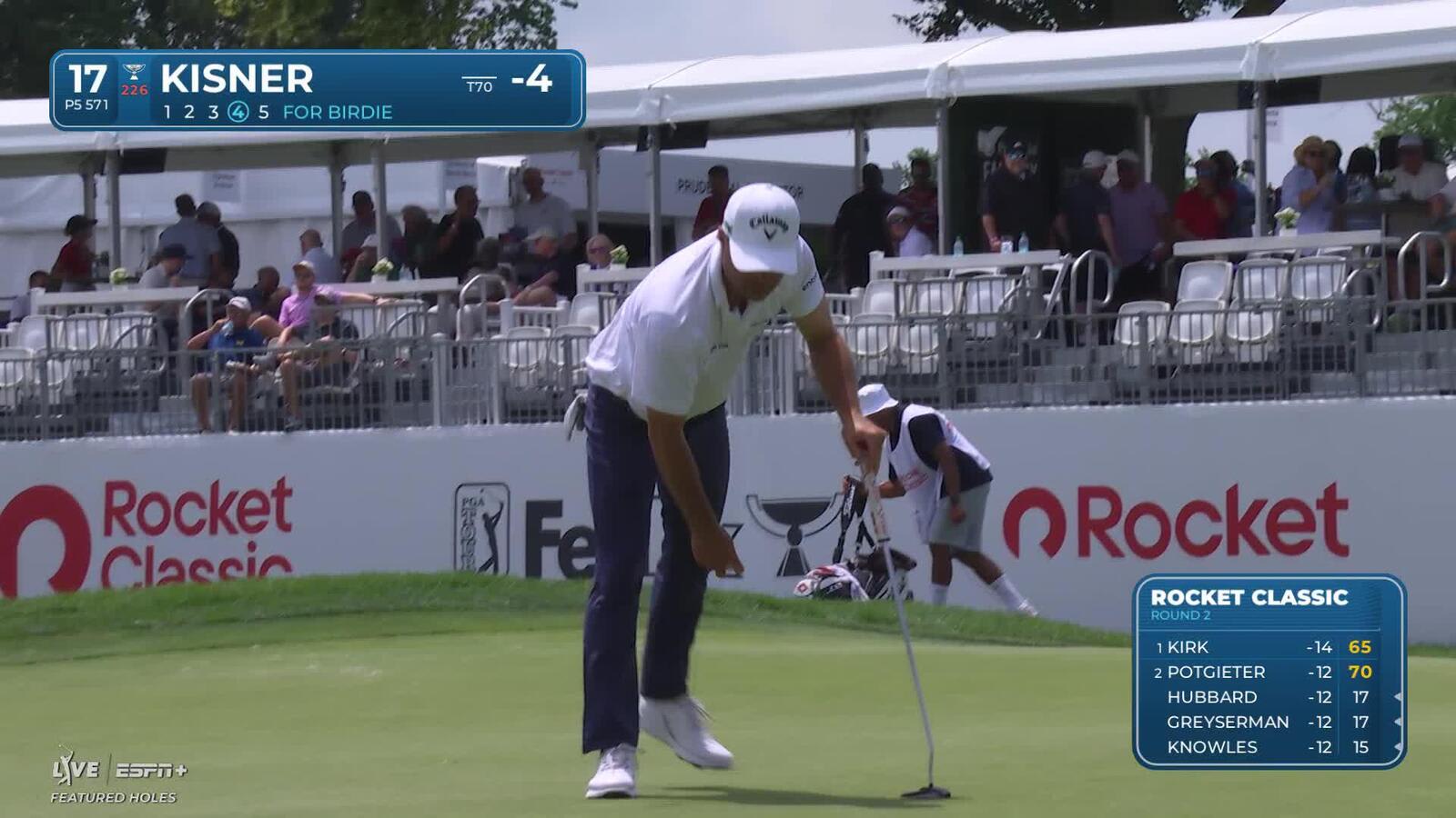 Kevin Kisner | Round 2 | 17th hole | Shot 4 | 2025 Rocket Classic