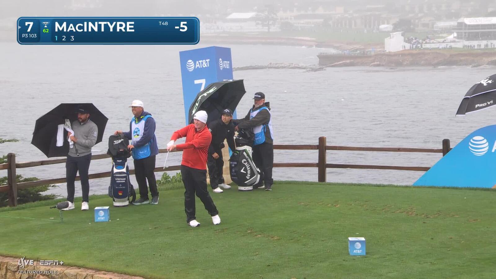 Robert MacIntyre | Round 3 | 7th hole | Shot 1 | 2025 AT&T Pebble Beach