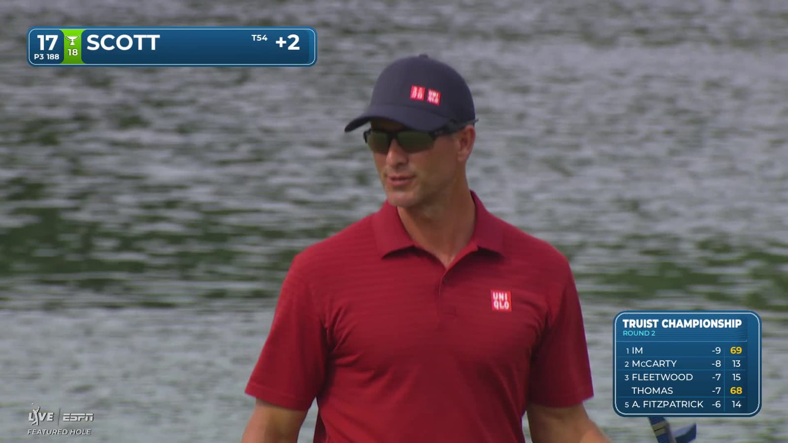 Adam Scott | Round 2 | 17th hole | Shot 3 | 2026 Truist Championship