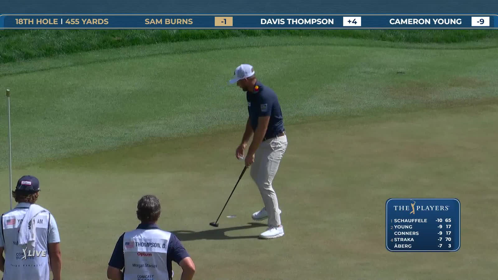 Sam Burns | Round 2 | 18th hole | Shot 5 | 2026 THE PLAYERS