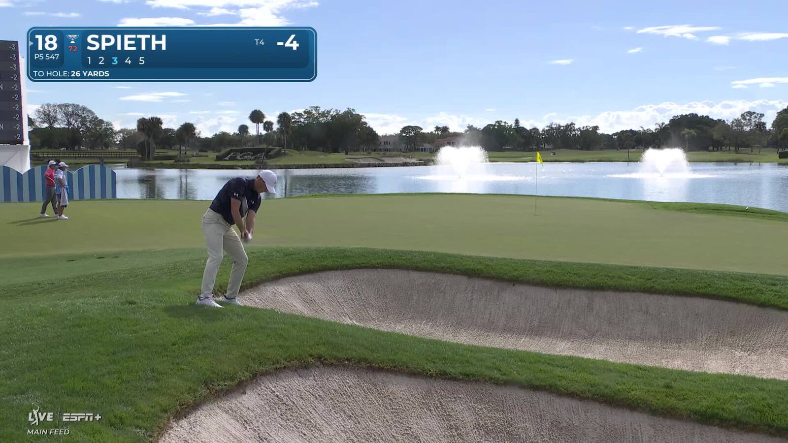 Jordan Spieth | Round 1 | 18th hole | Shot 3 | 2025 Cognizant Classic