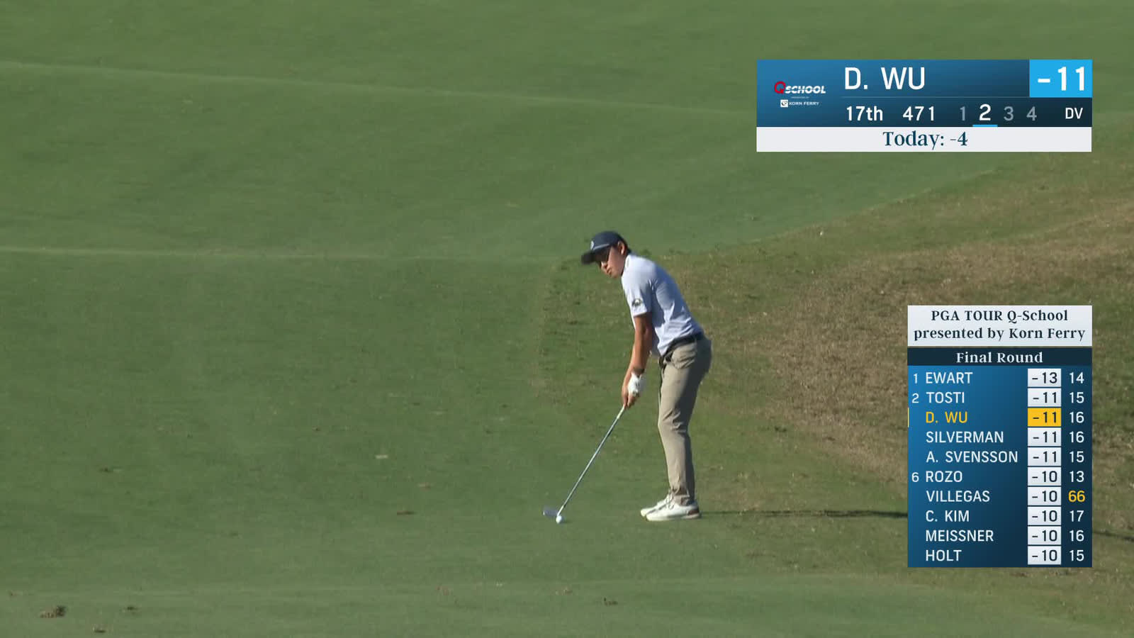 Dylan Wu | Round 4 | 17th hole | Shot 2 | 2025 PGA TOUR Q-School