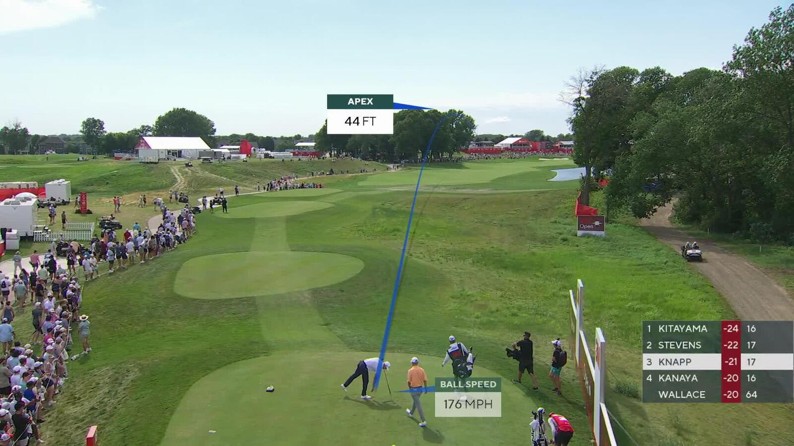 Jake Knapp | Round 4 | 18th hole | Shot 1 | 2025 3M Open