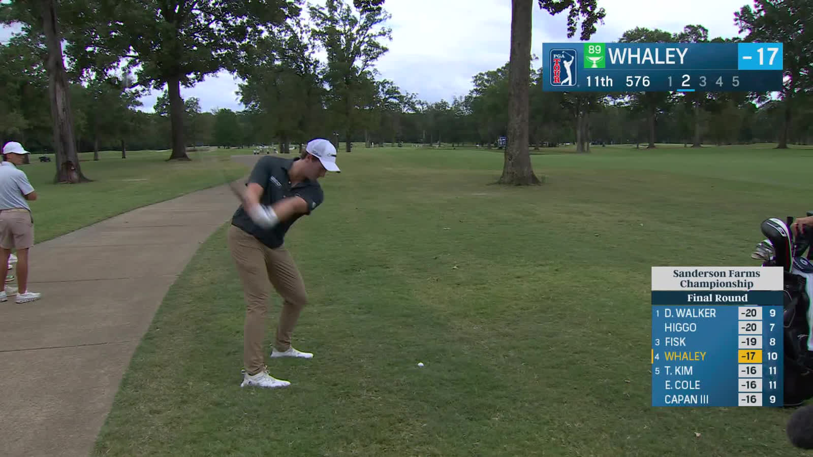 Vince Whaley | Round 4 | 11th hole | Shot 2 | 2025 Sanderson Farms