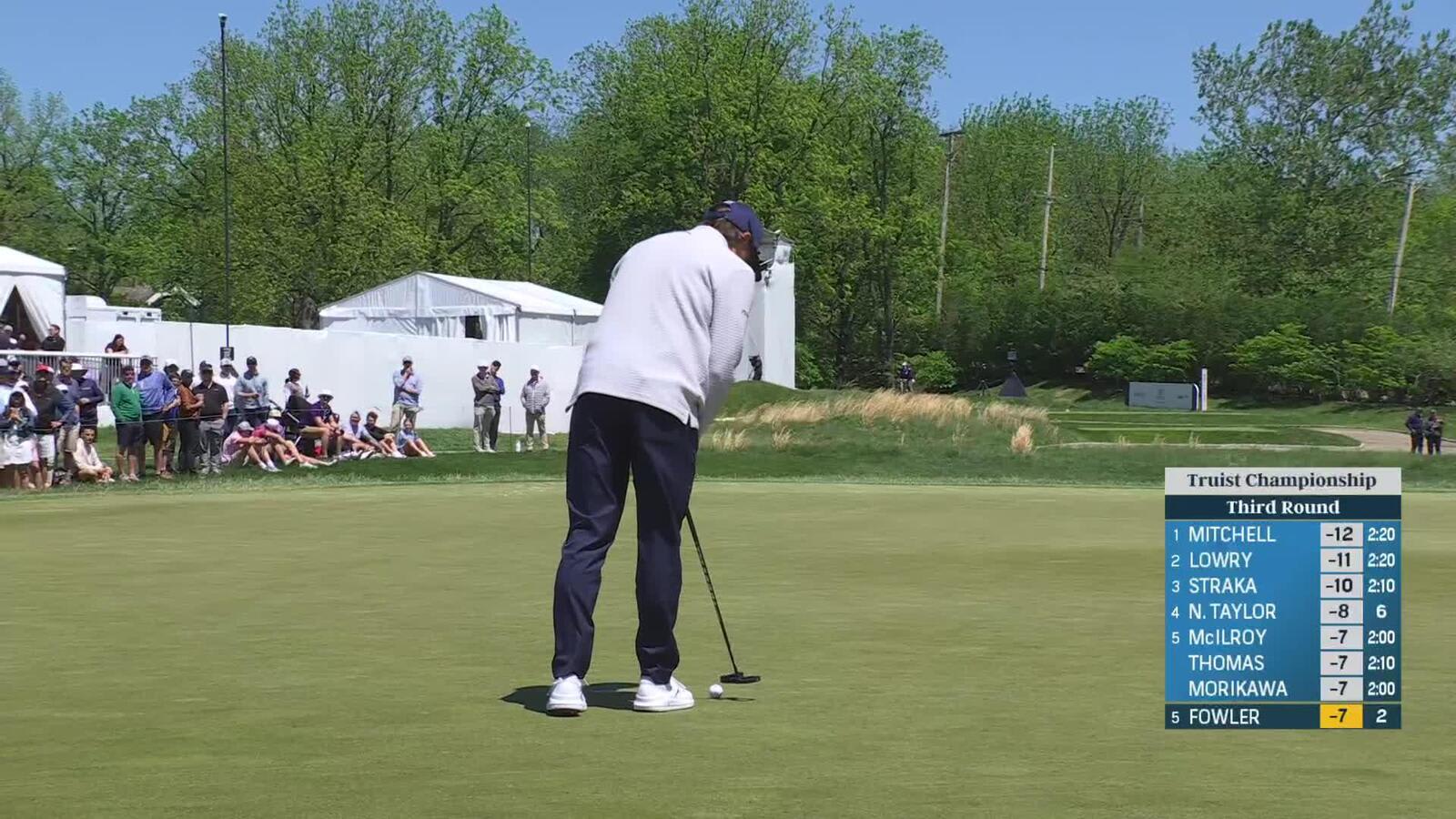 Rickie Fowler | Round 3 | 3rd hole | Shot 4 | 2025 Truist Championship